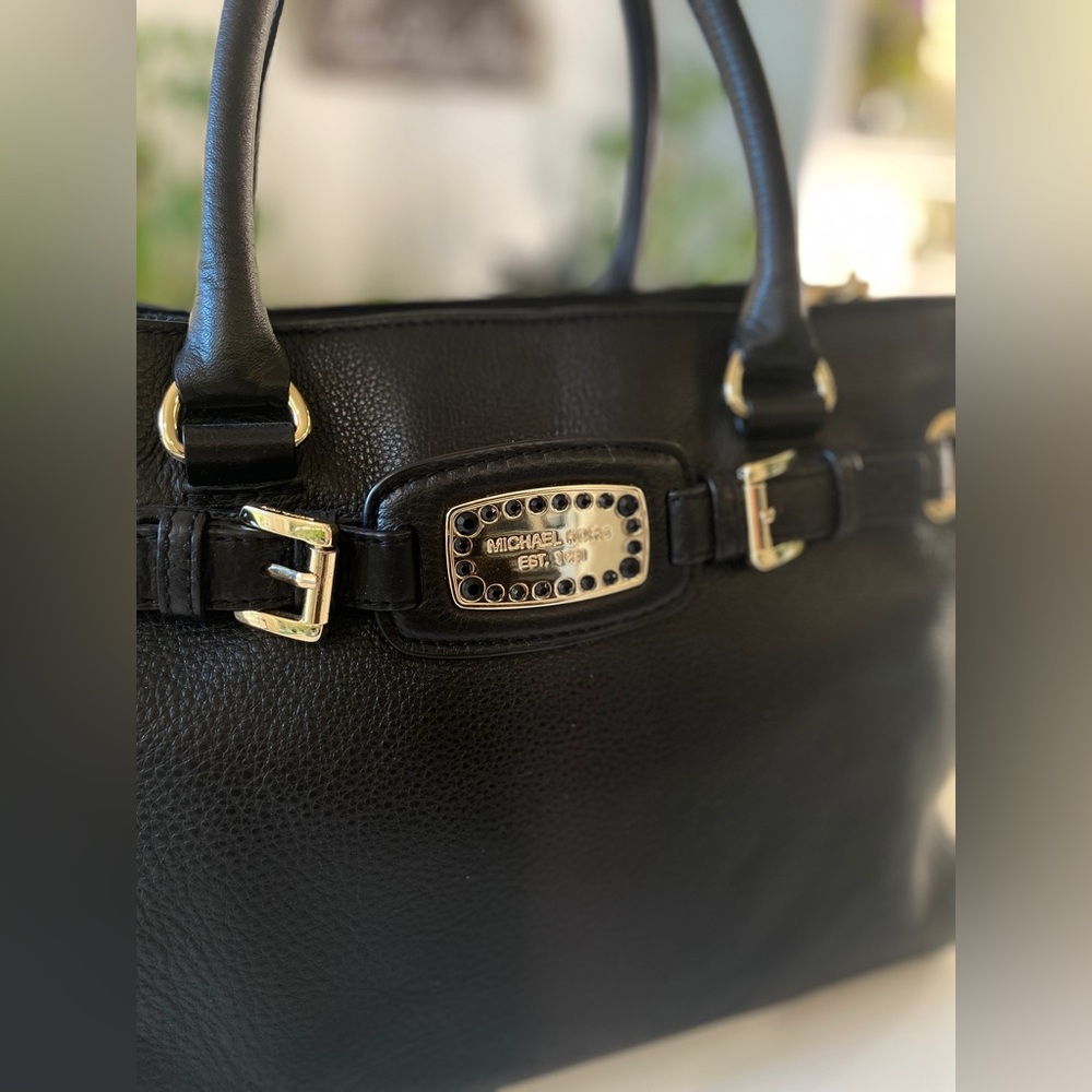 Michael Kors Black Leather Handbag
